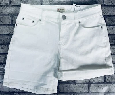 Shorts Daniel Cremieux branco denim punho rolante feminino/adolescente branco tamanho 0 - Imagem 1 de 4