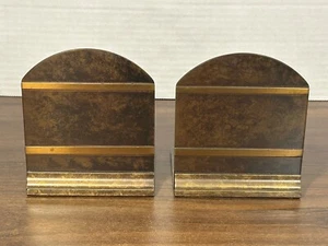 Silber Wappen Bronze Buchstützen verzierte Bronze 4351 - Bild 1 von 5