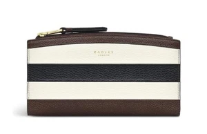 CARTERA MONEDERO RADLEY MULTICOLOR DOBLE PLIEGUE CUERO MATINÉ GRANDE ¡¡NUEVA!!! - Imagen 1 de 4