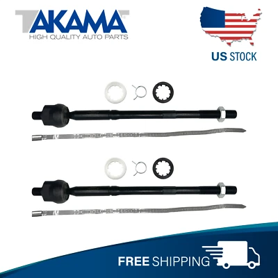 2 pcs Front Inner Tie Rod Ends Pair For 15-22 JEEP RENEGADE, FIAT 500X - Image 1 of 4