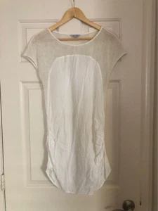 Naked Zebra Women’s White Mini Dress Size Medium - Picture 1 of 4