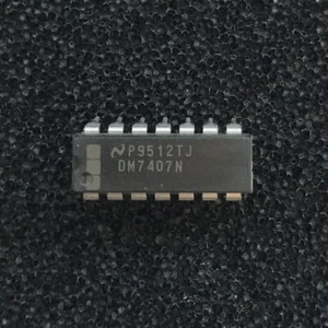 (PKG of 5) DM7407N Hex Buffer w/ Hi Voltage Outputs, PDIP-14, National - Afbeelding 1 van 2