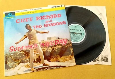 Cliff Richard Shadows "Été Vacances" Super UK Rare Stéréo Orig LP + Intérieur - Photo 1/4