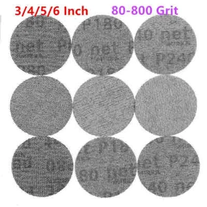3/4/5/6 Inch（75-150mm）Grid Hook & Loop Sanding Disc 80 - 800 Grit Sandpaper Pad - Picture 1 of 11