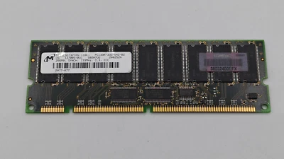 Micron MT18LSDT3272G-133E1 256MB 133MHz PC133 ECC Registered CL3 168-Pin RDIMM - Image 1 of 2