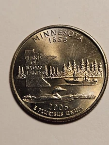 2005 P Minnesota Washington Quarter WDDR-003 Stage C Choice UNC - Picture 1 of 4