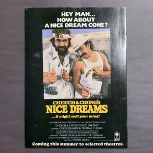 Cheech & Chong Nice Dreams (Movie) Original 1981 8"x11" Poster Type Advert - Picture 1 of 1