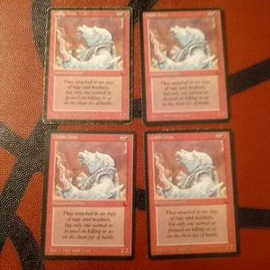 MTG Magic: The Gathering The Dark 4X Goblin Hero MP Playset played - Picture 1 of 2