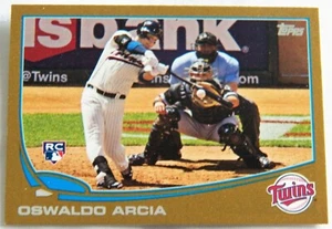 Tarjeta de novato Oswaldo Arcia 2013 Topps Update Series dorada #377/2013 - Imagen 1 de 2