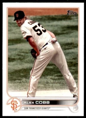 2022 Topps Alex Cobb San Francisco Giants #359 - Image 1 of 2