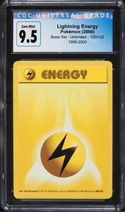 1999-2000 Pokemon Base Set Lightning Energy #100 CGC 9,5/PSA 10 GEM MINT - Bild 1 von 2