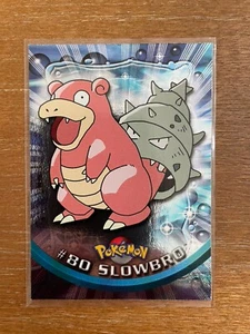 2000 Topps Pokemon TV Animation Edition Series 2 Slowbro #80 Silver Foil BLUE - Picture 1 of 12