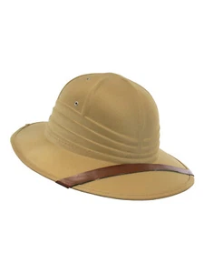 Adult British Pith Helmet Jungle Safari Sun Explorer Halloween Costume Accessory - Picture 1 of 6