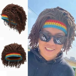 Reggae Dreadlocks Wig Africa Roots Wig Nightclub Bar Wig For Women Men Use - Picture 1 of 13
