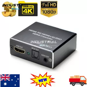 HDMI Stereo Audio Extractor Converter 4K * 2K HDMI to HDMI + Optical SPDIF 3.5mm - Bild 1 von 20