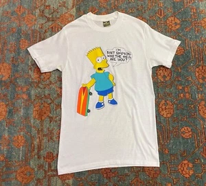 Vintage 90s Bart Simpson T shirt size medium I'm bart who the hell are you - Picture 1 of 4