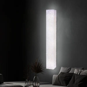 Lampada Parete da Camera Letto Simil Marmo 1 Fiamma LED L 66,5 CM - Foto 1 di 8