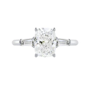 3.20 Ct Cushion Cut Lab Grown Diamond Engagement Ring Platinum PT950 IGI - Picture 1 of 11