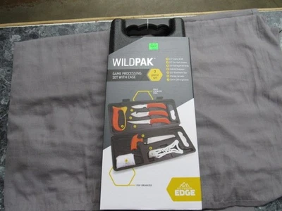 Набор для обработки дичи Outdoor Edge Wild Pak — 8 штук — огненно-оранжевые ручки - Изображение 1 из 4
