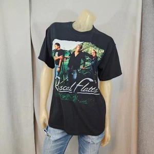 Rascal Flats Heres to You Tour Crew Short Slv Graphic Print T Shirt Top MEDIUM - Picture 1 of 7