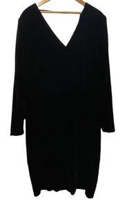 Lafayette 148 New York Black Velvet Josefina Blouson Dress Sz 16 NWT Orig $698 - Picture 1 of 10