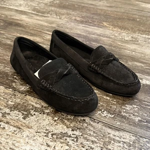 Vionic Schuhe Damengröße 5 schwarz Wildleder Halbschuhe Mokassin bequem Arbeit gemütlich NEU - Bild 1 von 11