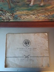 Rare One Of A Kind World War Il Prison Camp Booklet - Picture 1 of 24