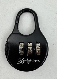 Brighton Black Combination Lock for Luggage & Travel Bags NEW in pkg - Picture 1 of 5