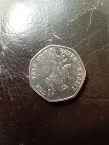 50p Münze Peter Rabbit 2017 - Bild 1 von 2