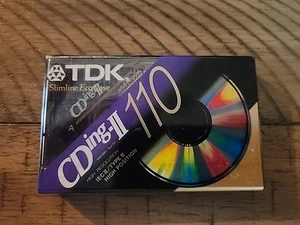 NEW TDK CD Power High Bias 110 Minutes Type II Cassette Tape - Picture 1 of 2