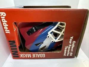 Nos Vintage Riddell Colorado Avalanche 6" Mini Helmet Goalie Mask Hockey NHL 90s - Picture 1 of 3