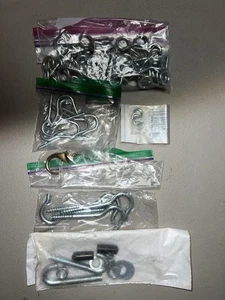 Konvolut Augenschrauben Haken S-Haken Schraubanschlüsse & Beschlagbefestigungen Sortiment - Bild 1 von 1