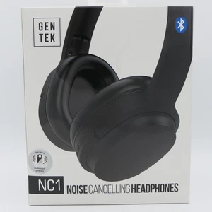 GenTek NC1 Noise Cancelling Headphones Black Bluetooth Wireless Folding Z16991 - Picture 1 of 4