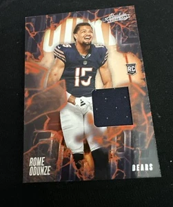 2024 Panini Absolute Rome Odunze ROOKIE FORCE Jersey Patch RC Chicago Bears - Picture 1 of 2