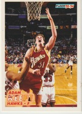 1993 Fleer NBA Card Atlanta Hawks #5 Adam Keefe