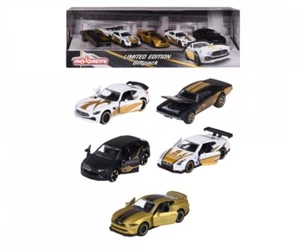 MAJORETTE · NEGRO, BLANCO Y DORADO · PACK REGALO 5 COCHES · NUEVO Y PRECINTADO - Imagen 1 de 15