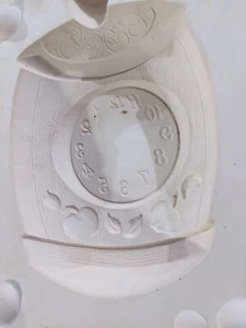 Reloj estilo tarro de galletas vintage molde de cerámica fundido deslizante  - Imagen 1 de 6