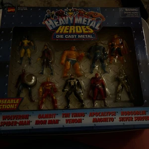 MARVEL HEAVY METAL HEROES (10 PACK) HTF/RARE NEVER OPENED. SEE ACTUAL PHOTOS!! - Picture 1 of 2