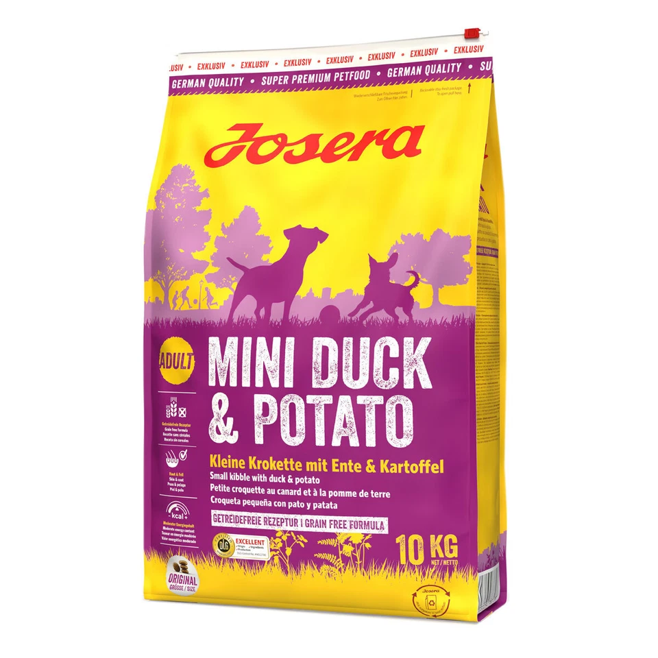 JOSERA Mini Duck & Potato 10 kg Trockenfutter Ente & Kartoffe | Getreidefrei  - Bild 1 von 1