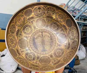 16"-24" Buddha feet master healing bowl- made in Nepal-Super fine Extra large - Picture 1 of 5