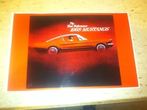 Vintage 1965 Ford Mustang Advertisement Poster Man Cave Gift Art Decor Z807 - Imagen 1 de 1