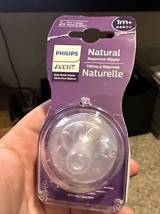 CONFEZIONE DA 2 capezzoli Philips Avent Natural Response Flow 3 1M + capezzoli bottiglia bambino - Foto 1 di 4