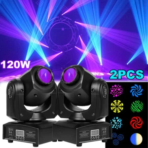 2 x 120 W Gobo RGBW LED beweglicher Scheinwerfer DJ Beam Bühne Spot Beleuchtung Disco Show USA - Bild 1 von 12