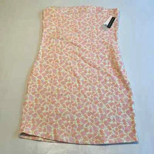 bp Womens Pink Dress Size Small Strapless Floral Print Knit Tube Stretch - Picture 1 of 10