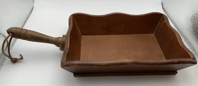 Cuchara para servir rectangular de madera vintage con mango Foto 1 de 4