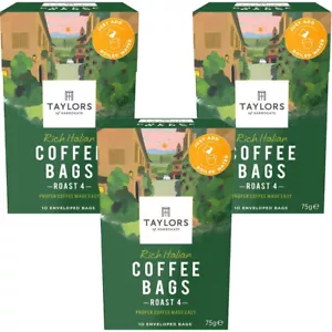 Taylors of Harrogate Coffee Bags 3 x 10 Enveloped Coffee Bags. Any 3 Packs - Picture 1 of 15