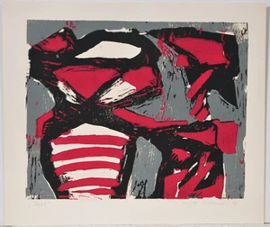 Peter Zaumseil /Holzschnitt/handsigniert/nur 18 Exemplare Exemplare/1990/3 - Picture 1 of 2