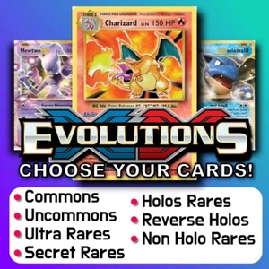 Pokemon 2016 XY Evolutions Reverse Holo, Ultra, Secret, Holos, Commons - Choose - Picture 1 of 162