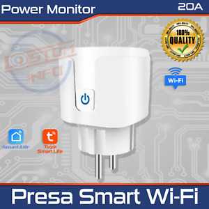 Presa Smart Smart Wi-Fi  Intelligente 20 A Power Monitor Alexa Google