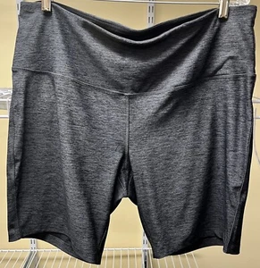 VOGO Athletics Women's Gray Biker Moisture Wicking Stretch Shorts Size 2XL New - Picture 1 of 7